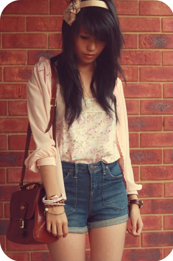 Vintage Boots & Floral Pinks