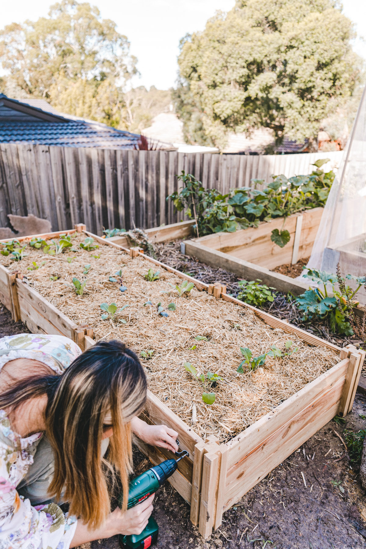 How to build an easy DIY Netting Structure for Your Raised Veggie Bed! —  CONNIE AND LUNA