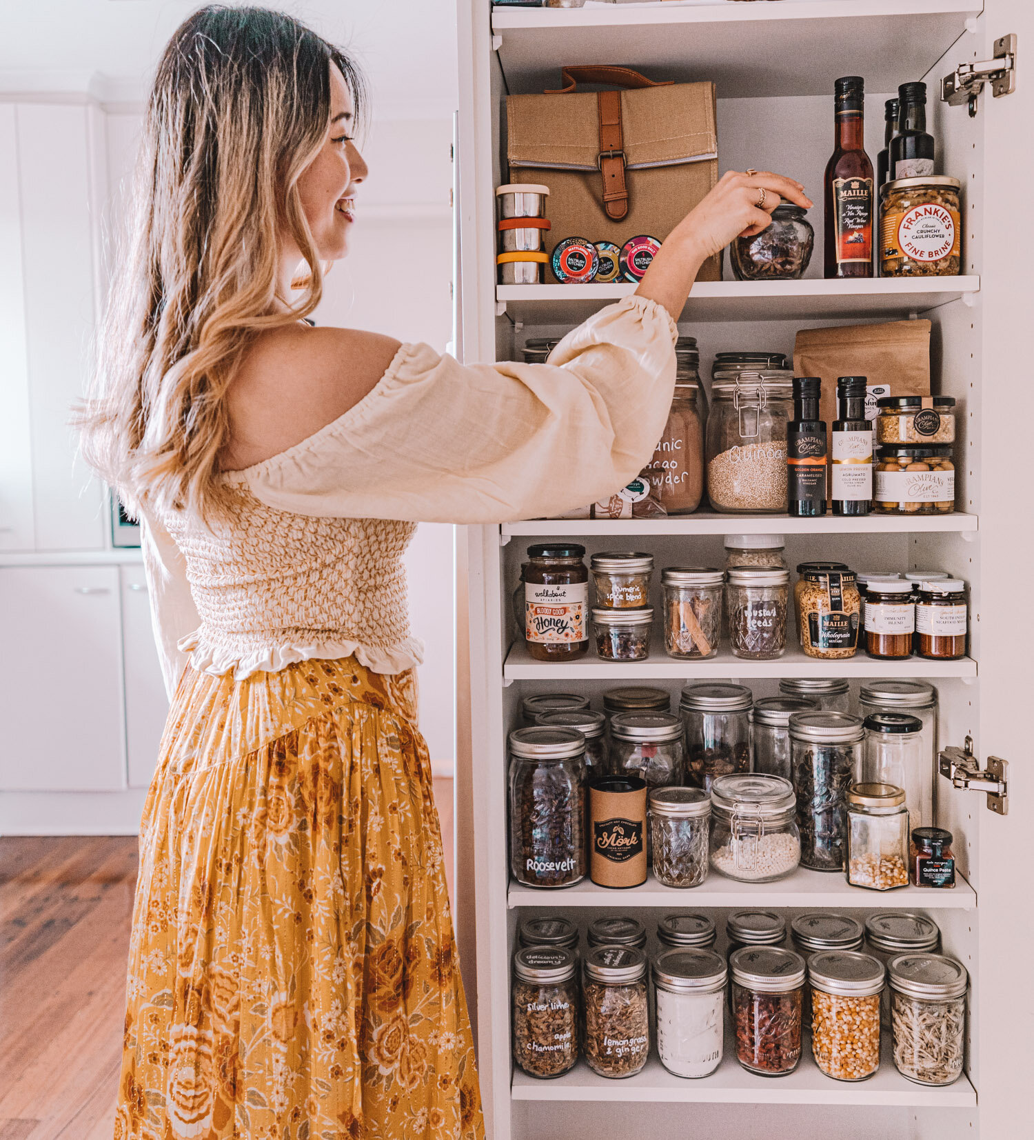 Pantry Organisation Ideas Tips Plastic Free Glass Jars Connie And Luna