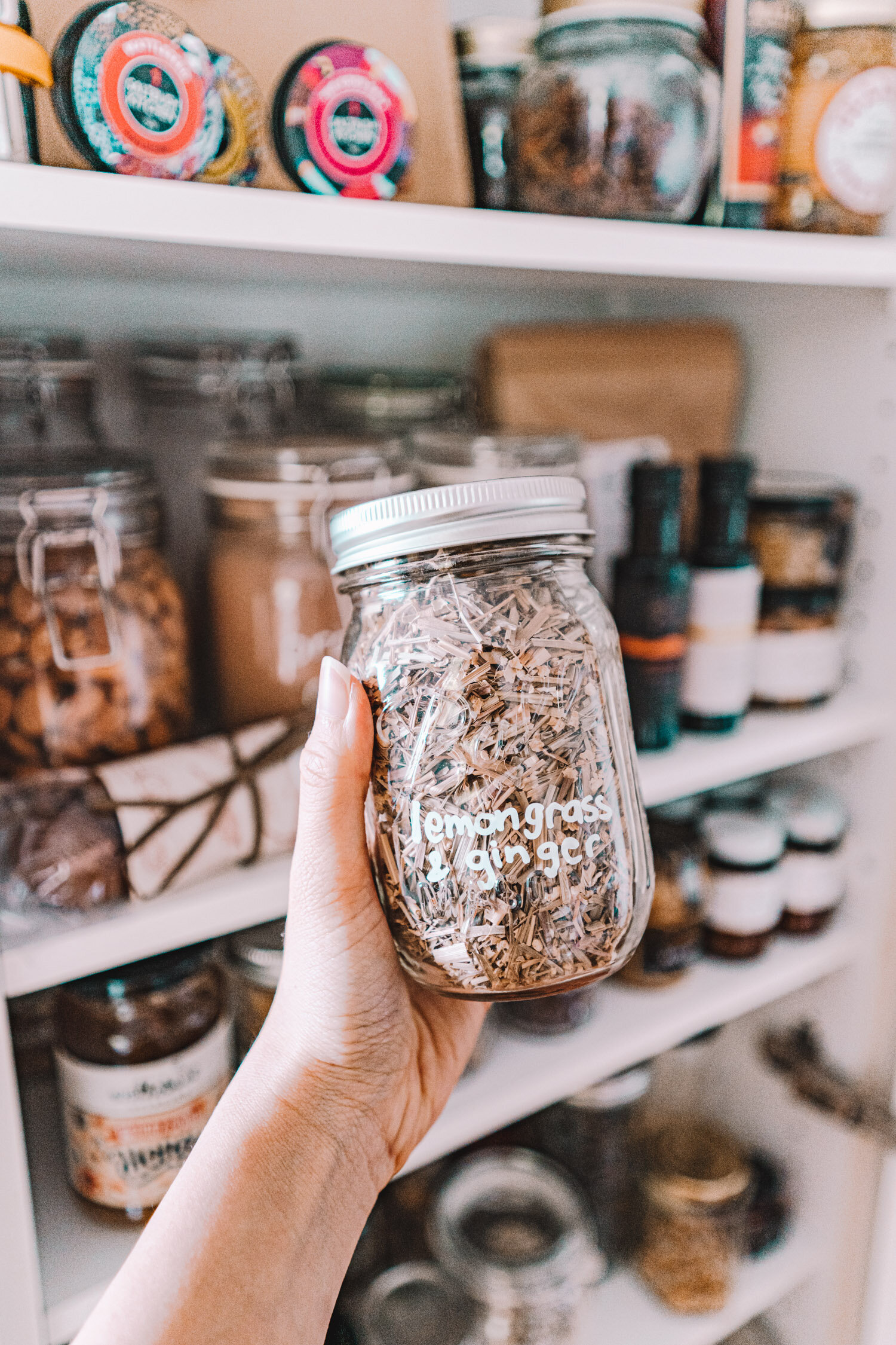 Repurposed Glass Jar Canisters - Perfect For Pantry Organization