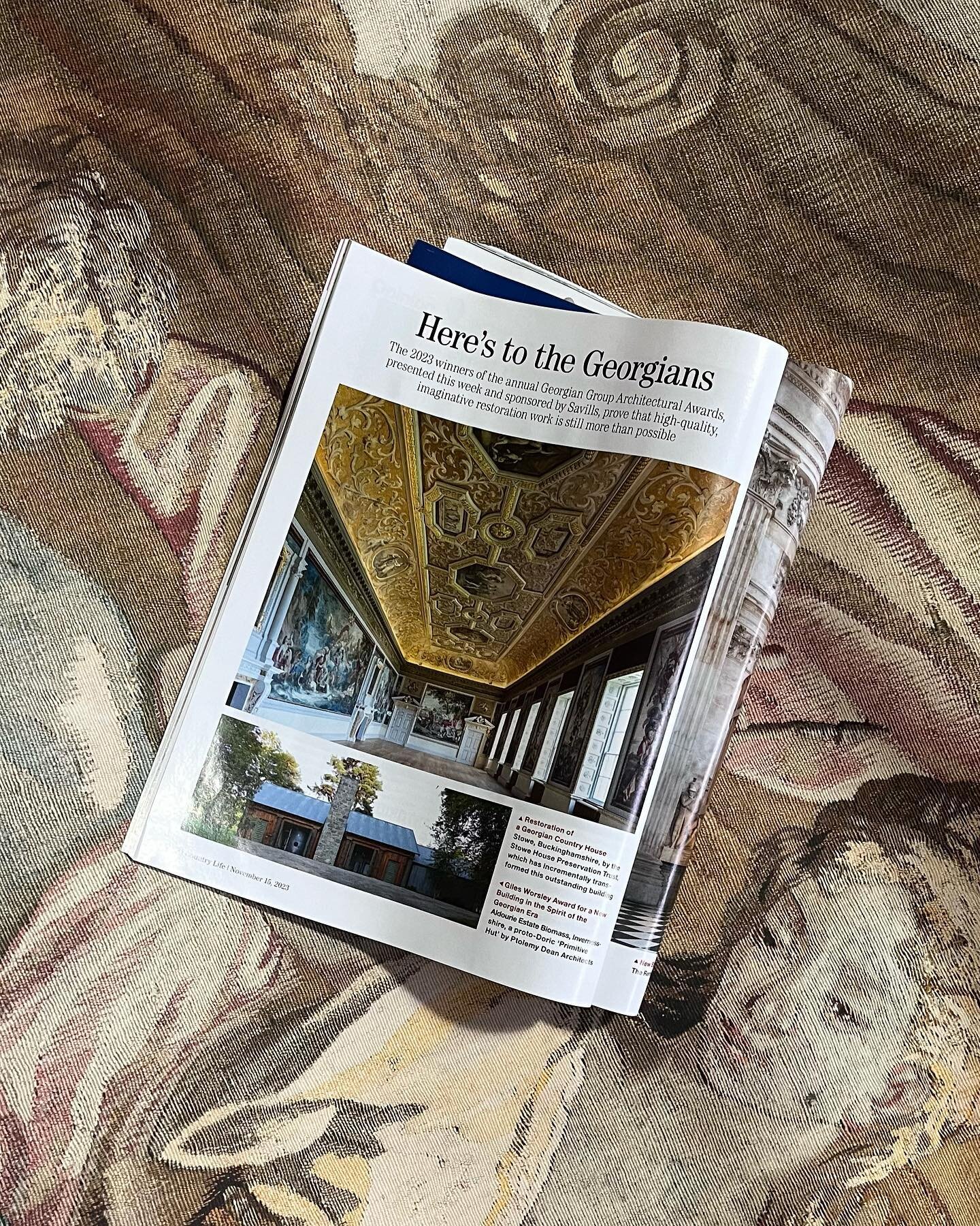 Lovely to see @stowehouse in @countrylifemagazine last week! Stowe is the winner of @thegeorgiangroup Architectural Awards for Restoration of a Georgian Country House. The team at Stowe have done an incredible job orchestrating this restoration and w
