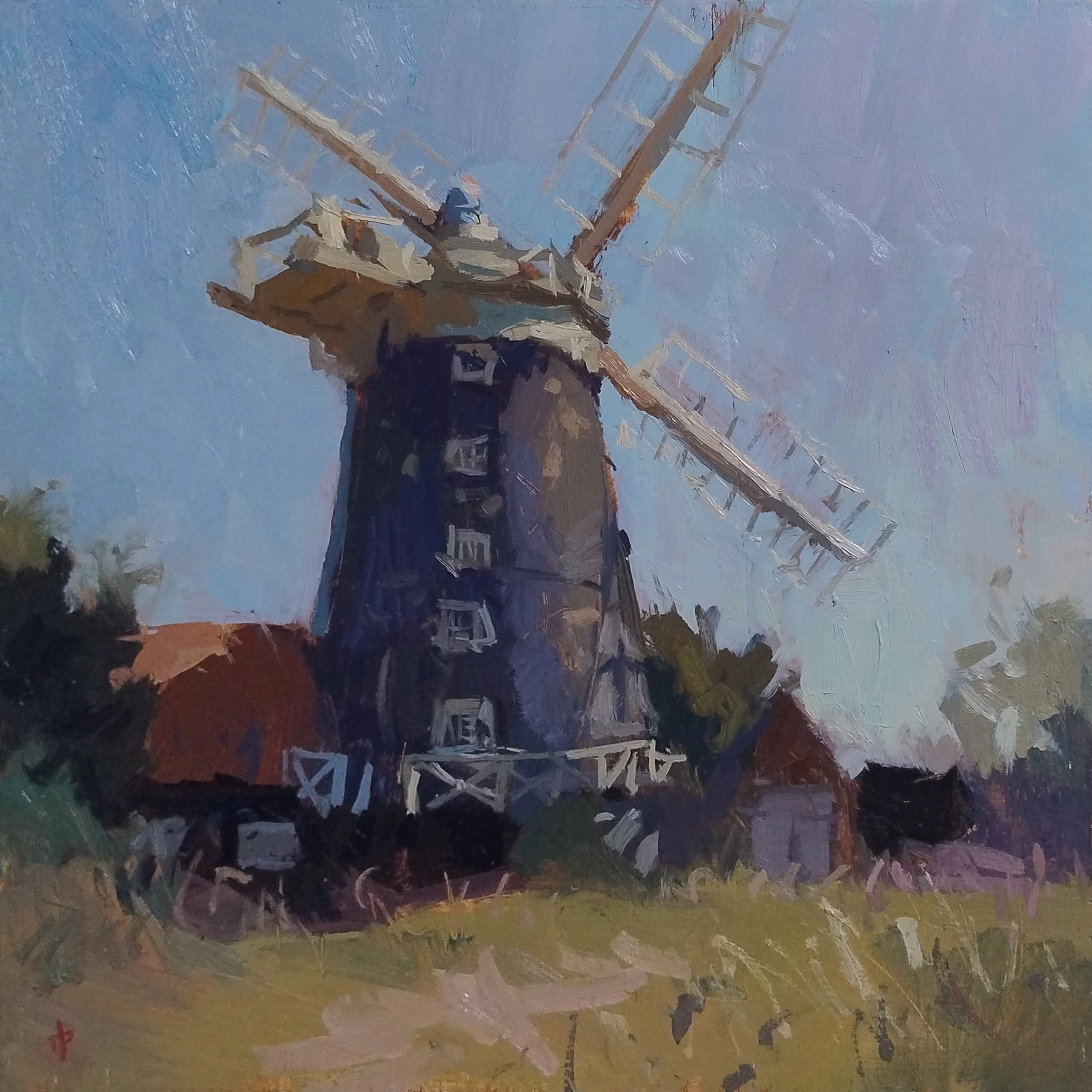 The Old Windmill, Burnham Overy
Oil on canvas
40 cm x 40 cm 