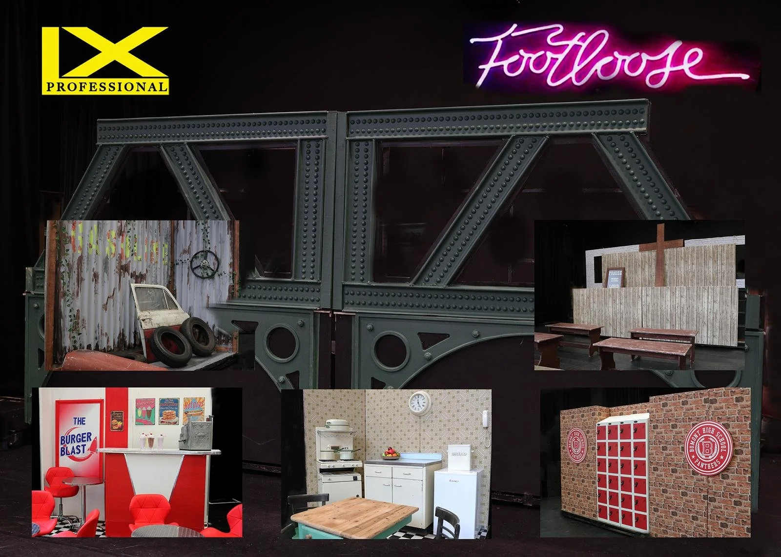 Footloose the musical , set hire, uk productions