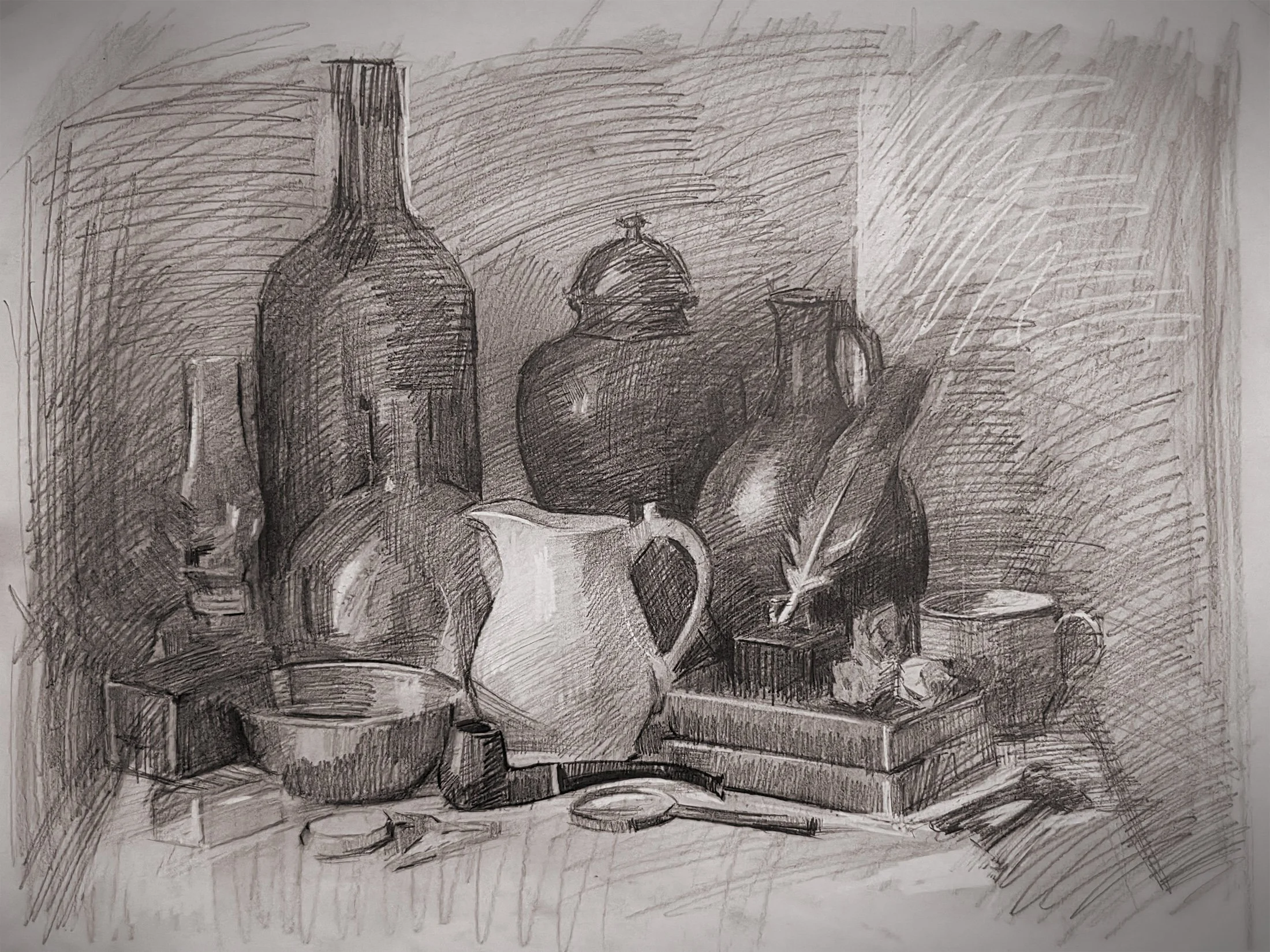 Learn the toolset of drawing at 3 Square Art