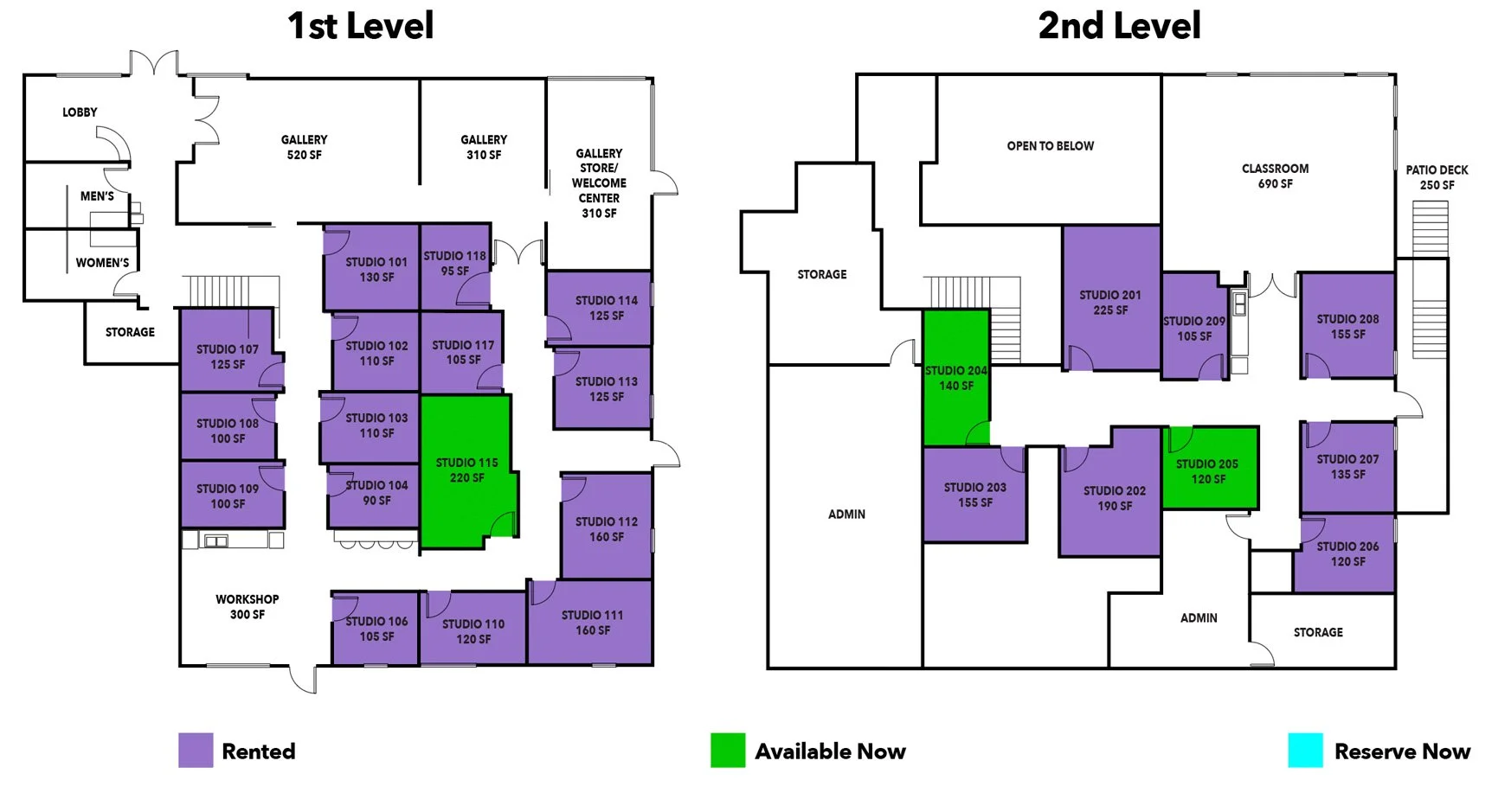Art Studios for Rent at 3 Square Ar