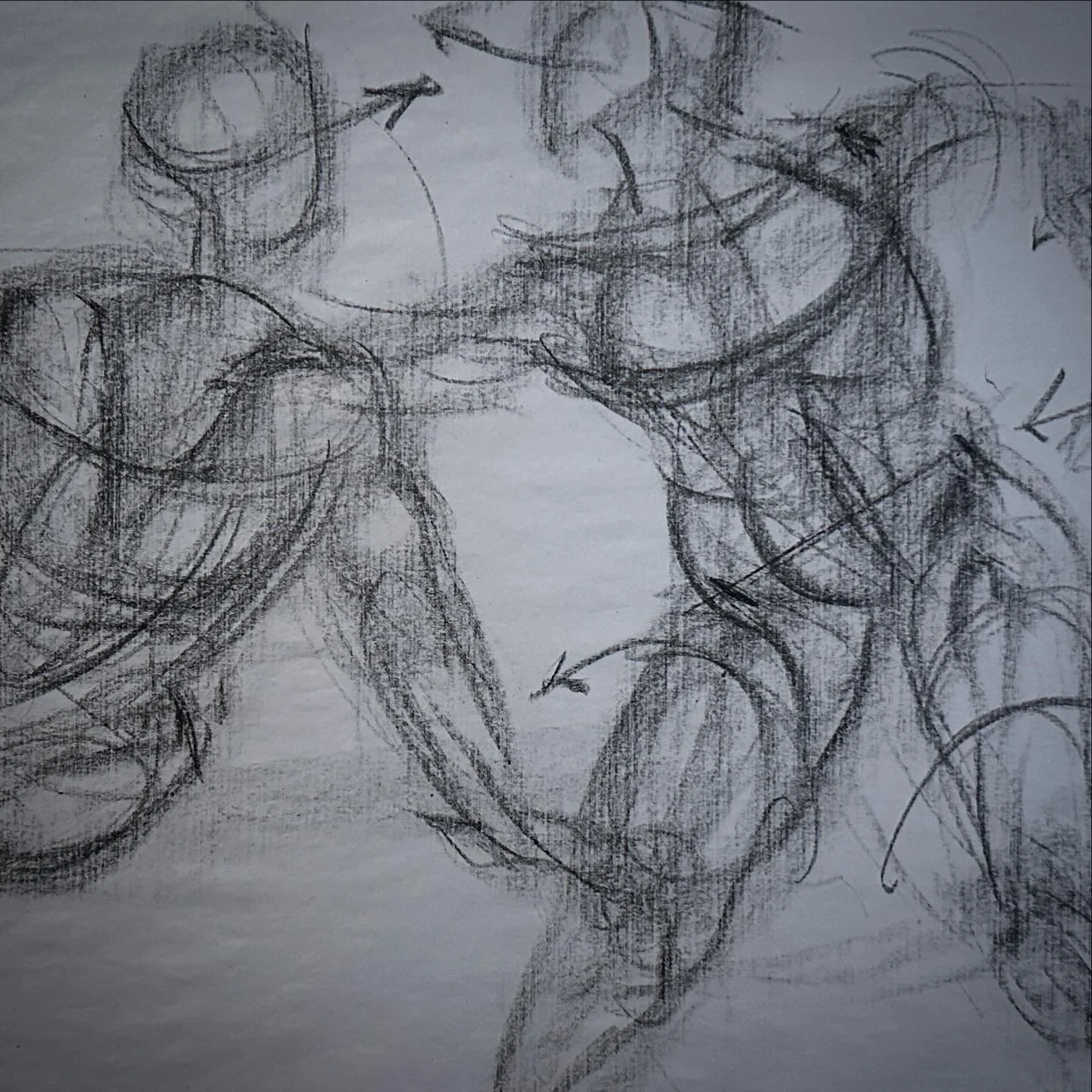 Dynamic gestural drawing of the human form
