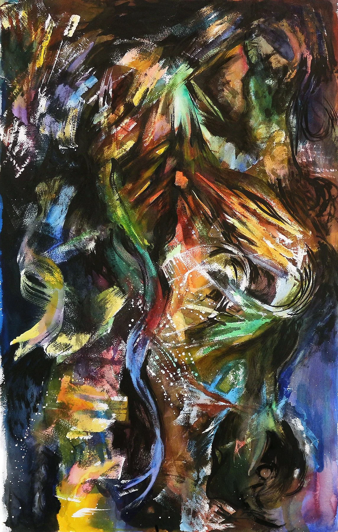 Woman with Feathers and Burned Heart