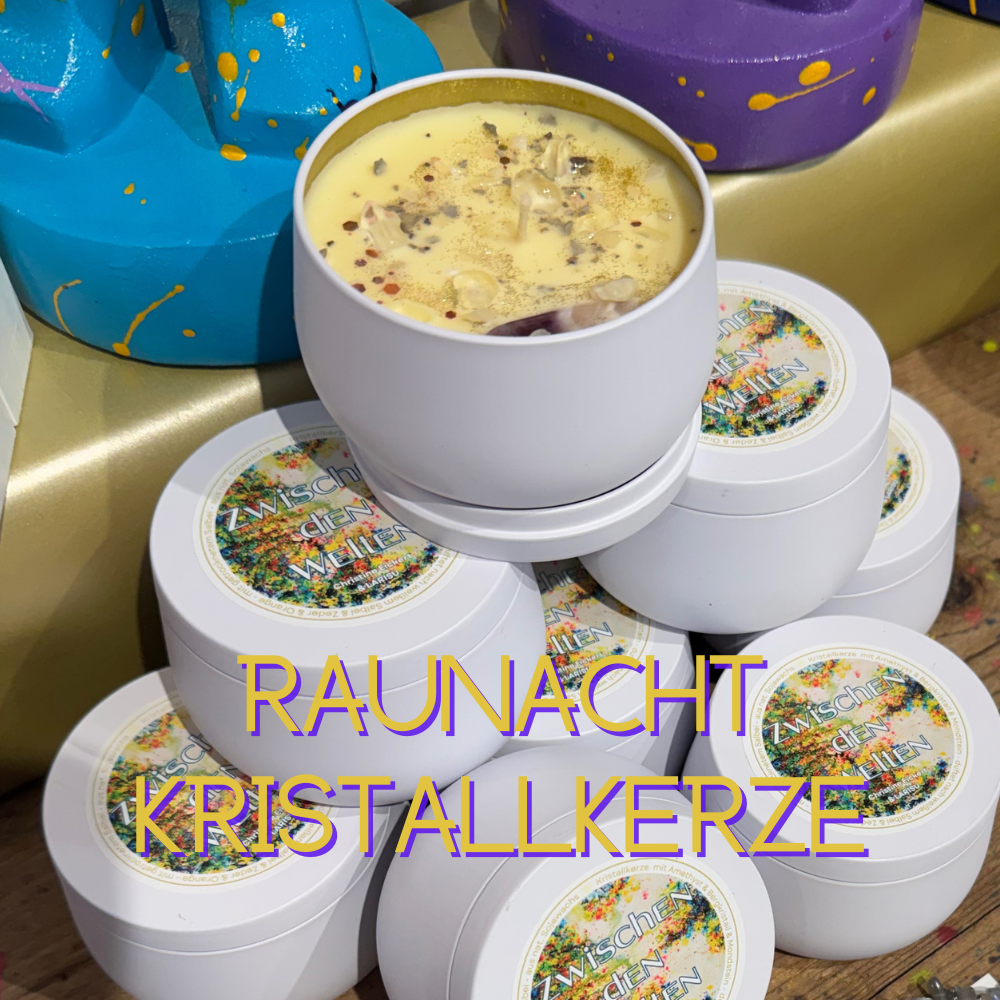 ZWISCHEN DEN WELTEN – Kristallkerze für die Rauhnächte