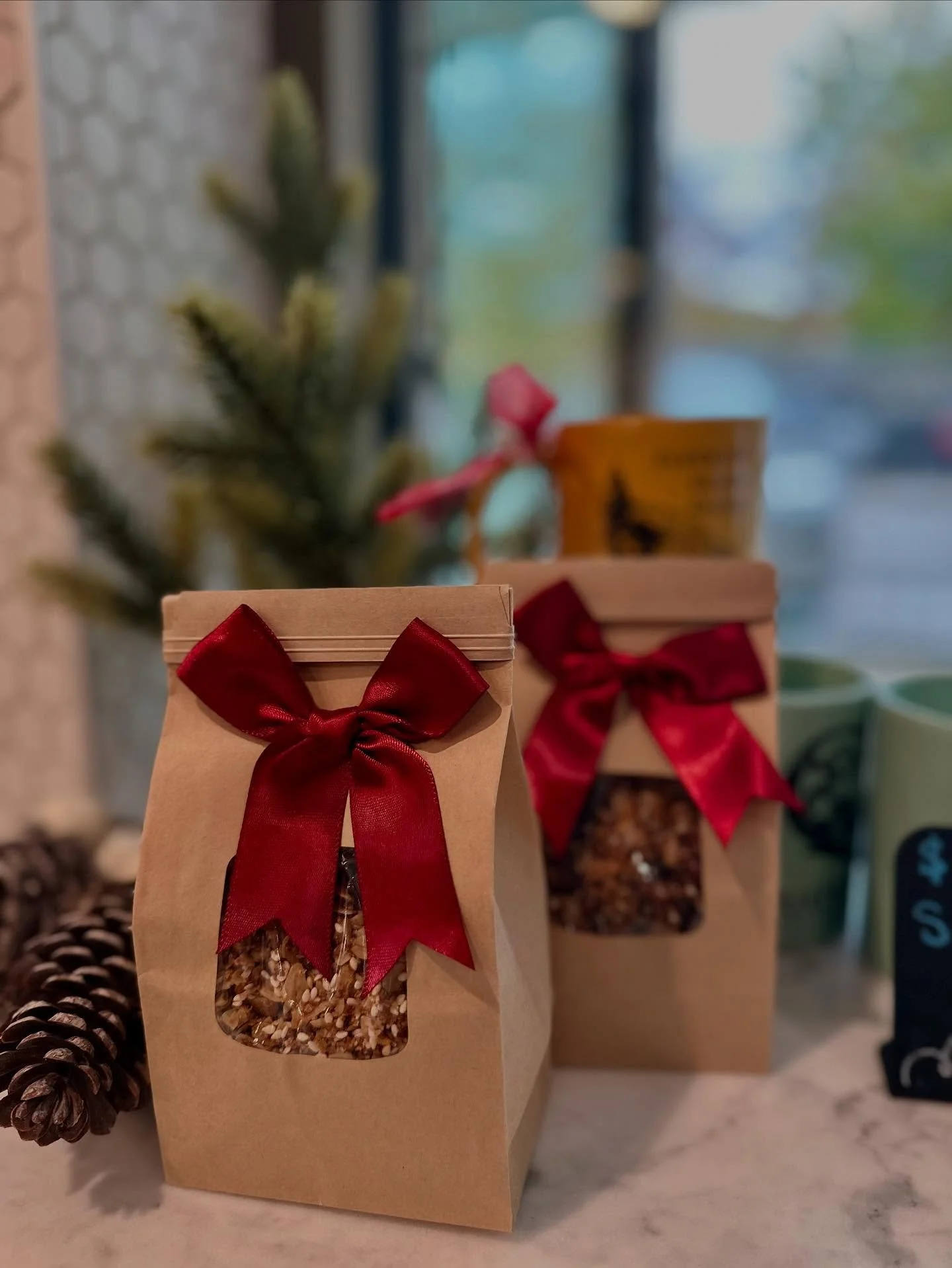 Our 1/2 lb Queenola bags make great lil hostess gifts. Grab a mug &amp; make it a set.