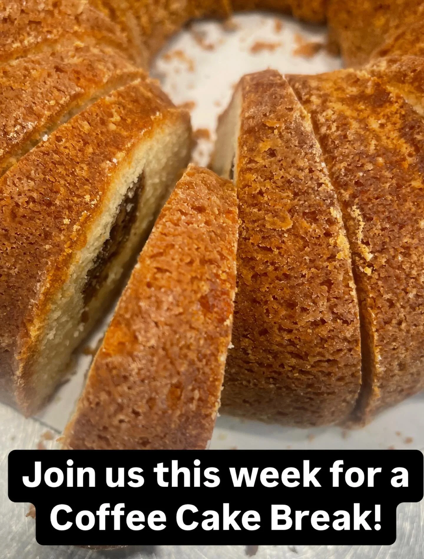 Have you ever tried our Sour Cream Coffee Cake? Dine in this week and ask us for a sample ☕🍰
One bite and you&rsquo;ll understand 🤎