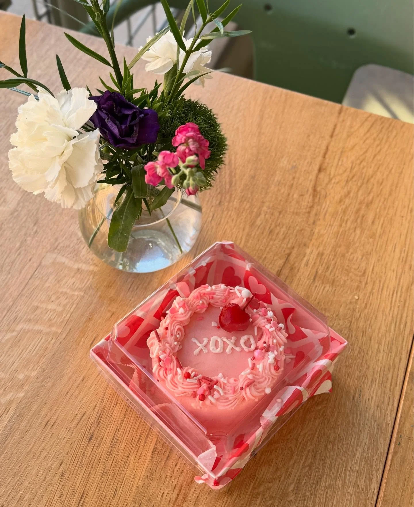 February 14th is sneakin&rsquo; up! 🍰 Start thinkin&rsquo; sweet treats: like mini pies, mini strawberry cream cakes &amp; cherry cheesecake bars. All the perfect size for sharing!