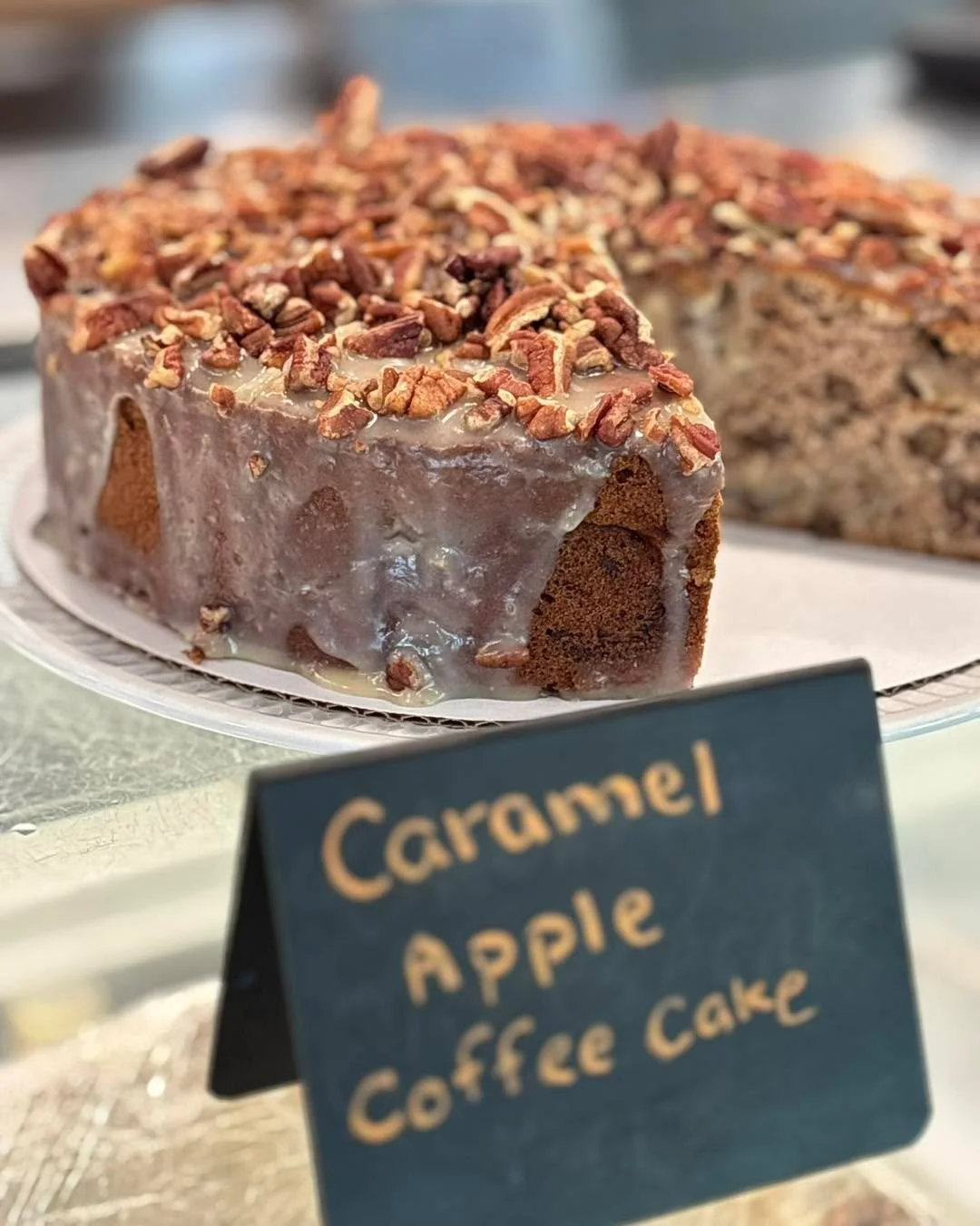 Mornings are sweeter with our Caramel Apple Coffee Cake! 

Join us Tomorrow for Breakfast 8-Noon