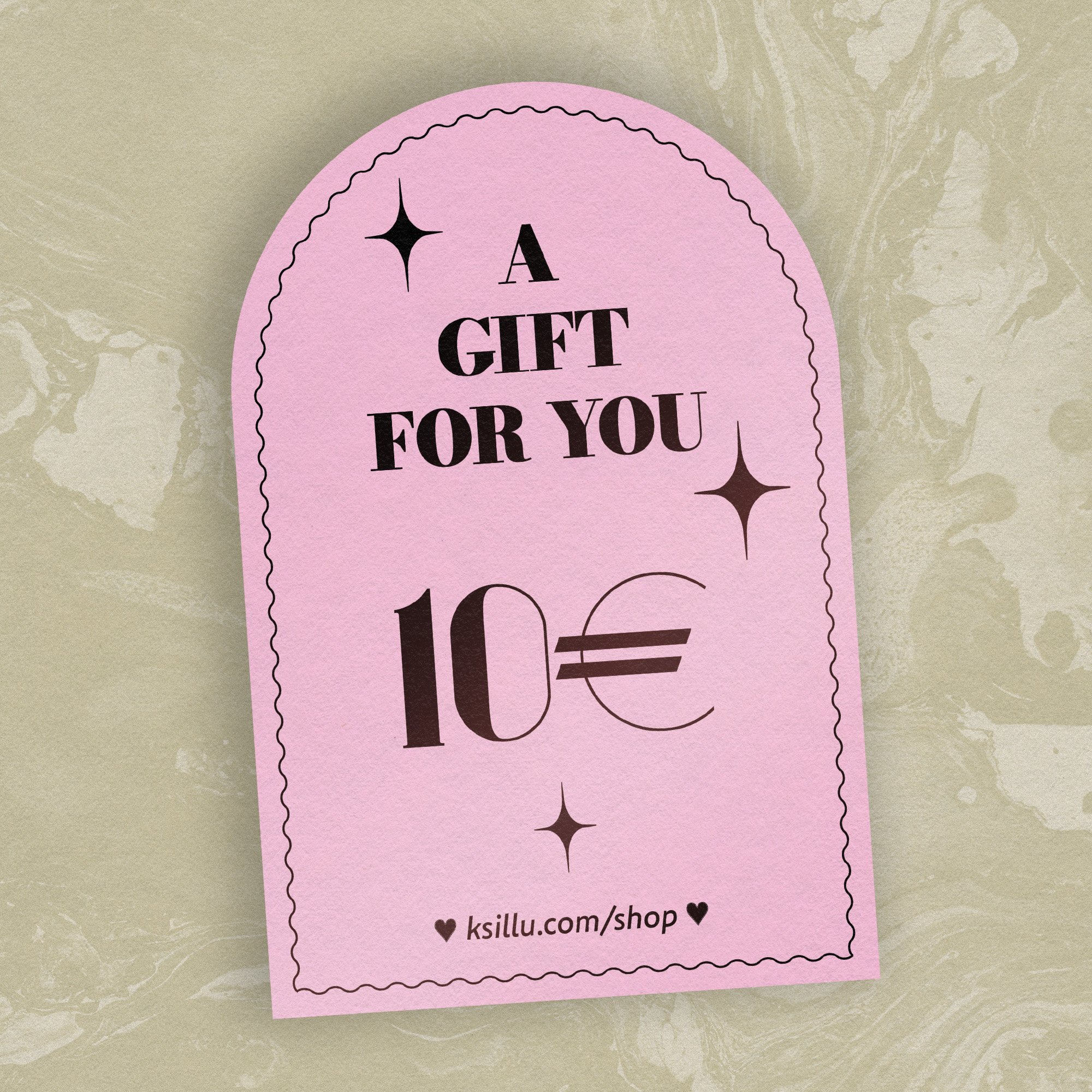 Gift card 10 EURO