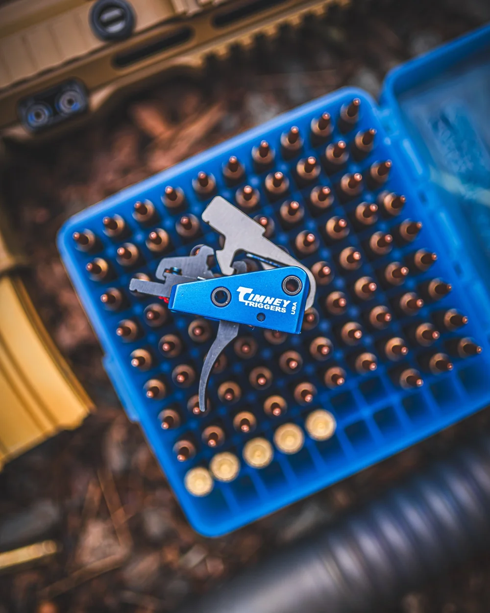 Loaded ammunition tray with reloading dies