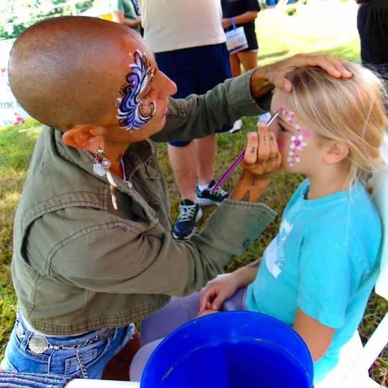 Arts on the Square Face Painting art workshops live music free workshops kid friendly family friendly