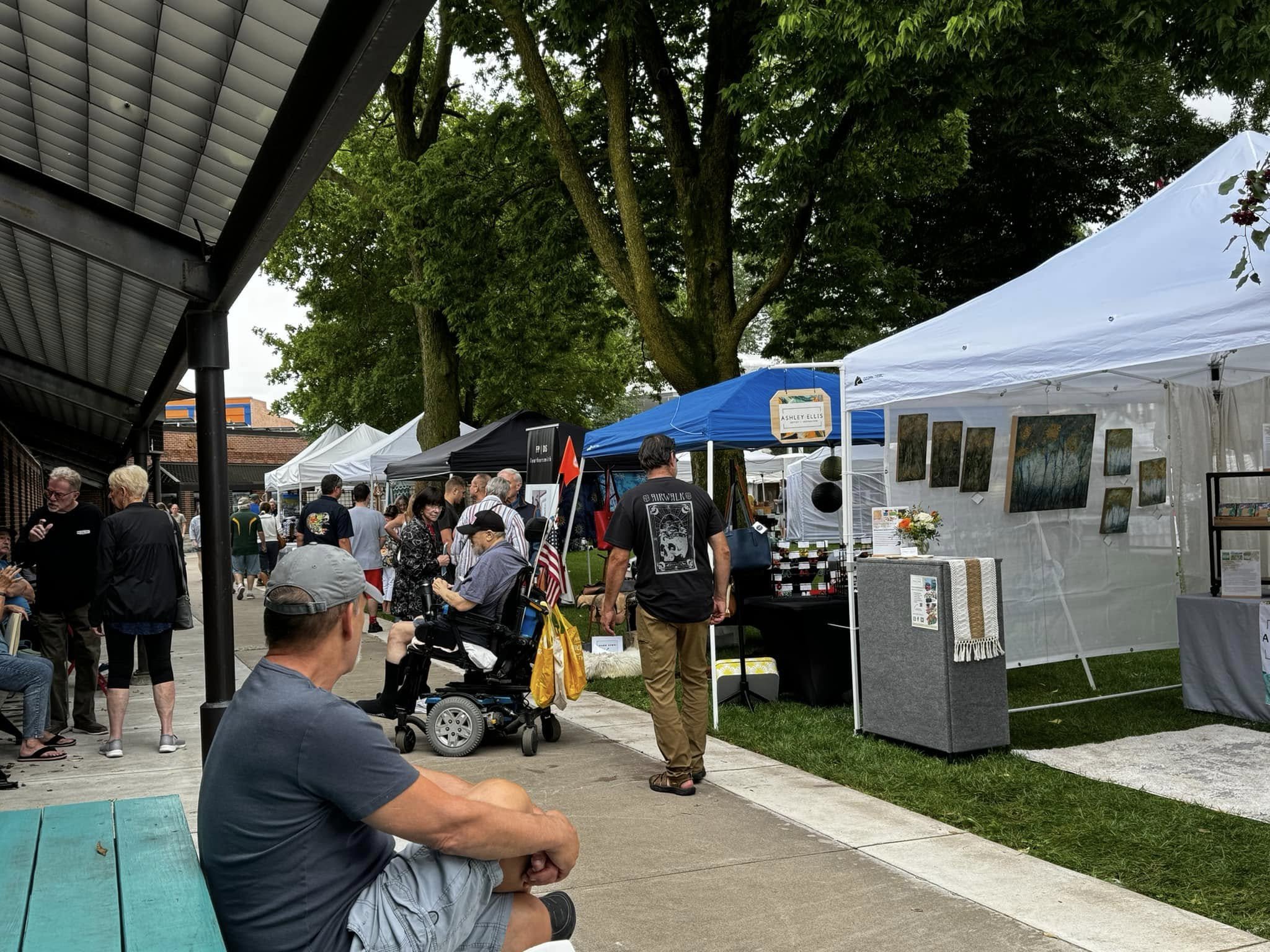 Arts on the Square Waupaca Community Arts Board Live music Art show workshops art market