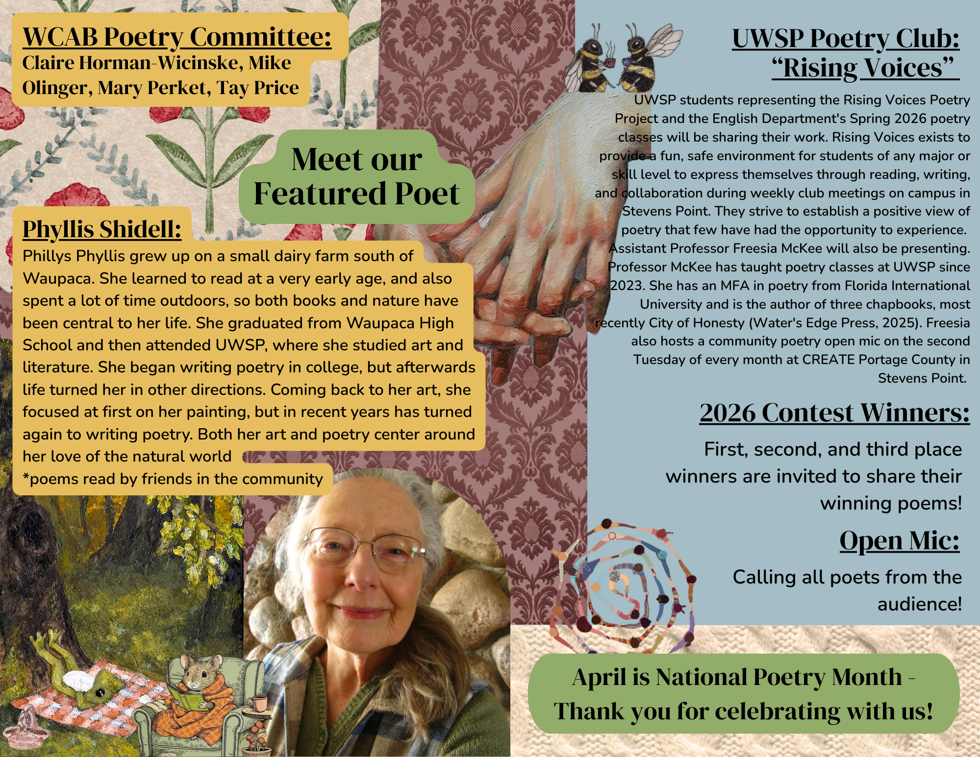 April is poetry month poetry reading and open mic night local poetry waupaca