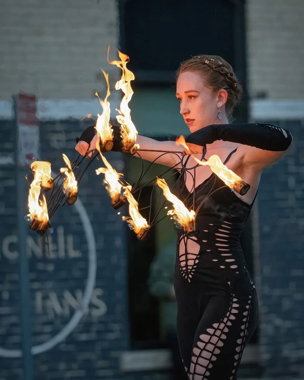 Cloud Nine Fire Show Friday Night Street Dance Arts on the square the jimmys live music fire performance