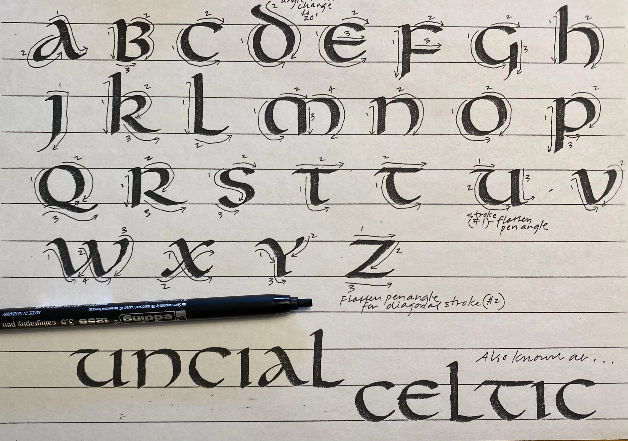 Irish Culture Craft Workshop Calligraphy Davette Leonard WCAB Waupaca