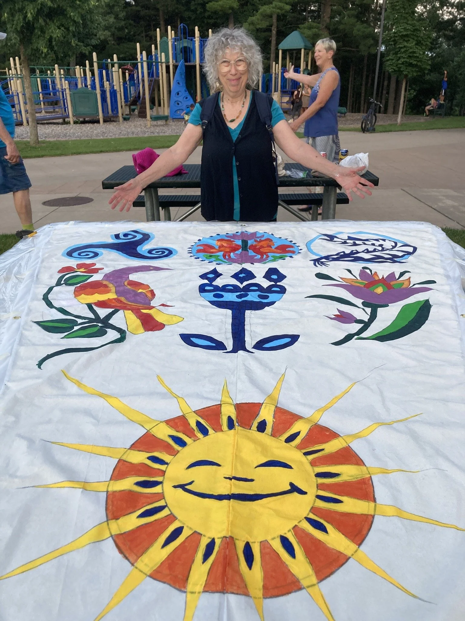 Friends of WCAB Thank you Davette Leonard Art Ferris Wheel Community Art Project