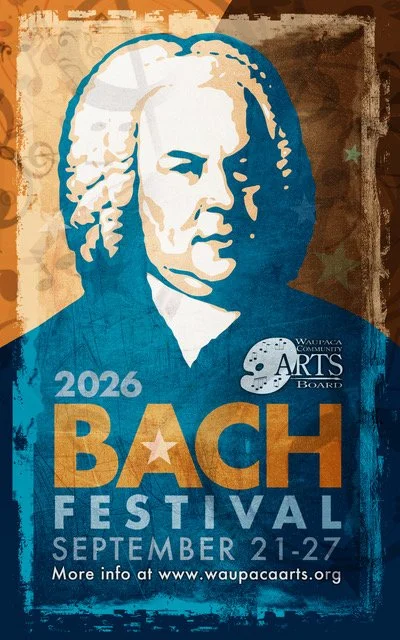 Bach Fest 2026 baroque music live performances chain o lakes painist composer local music local events waupaca wisconsin art workshops education
