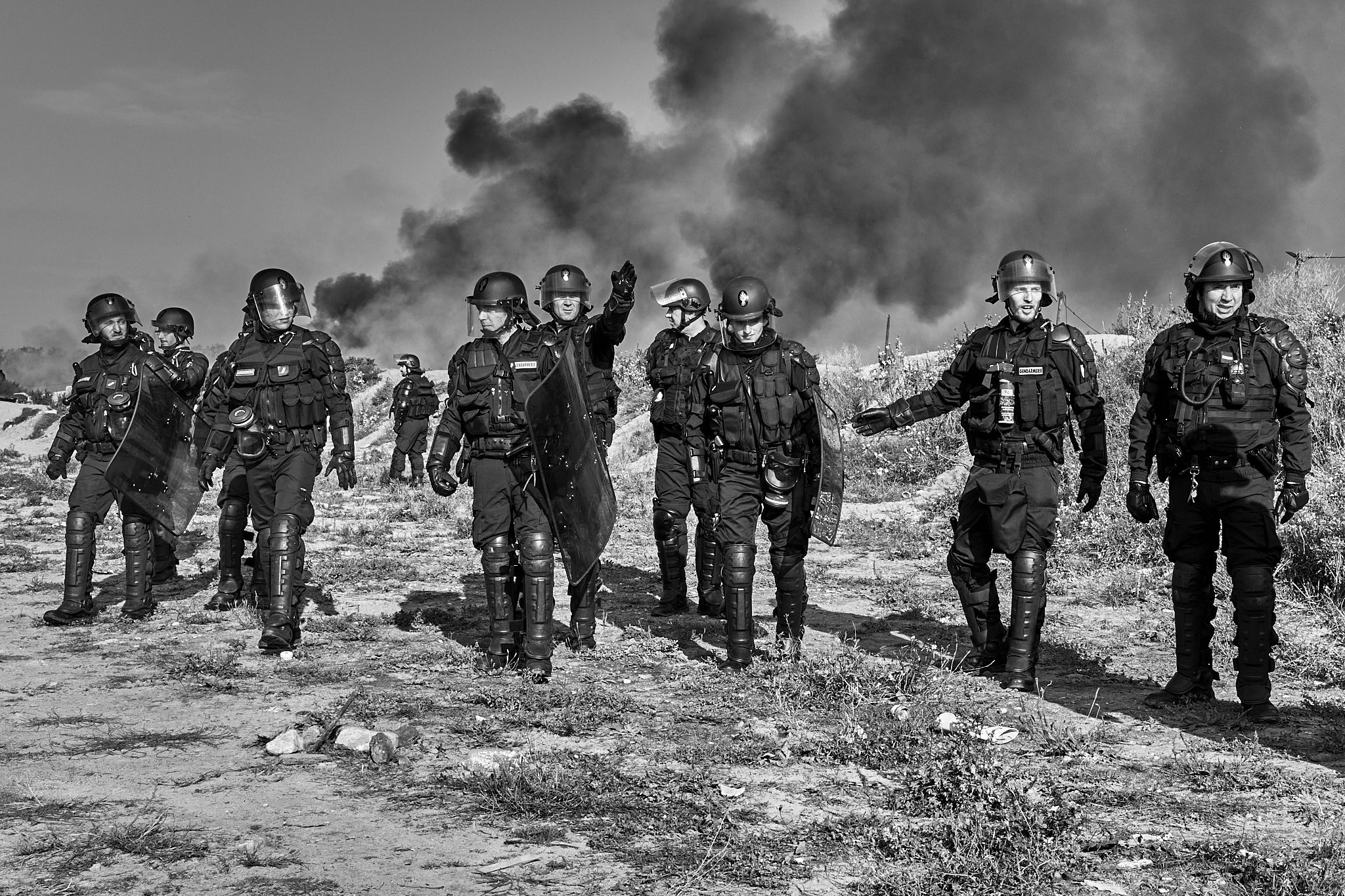 The burning of Calais Refugee Camp