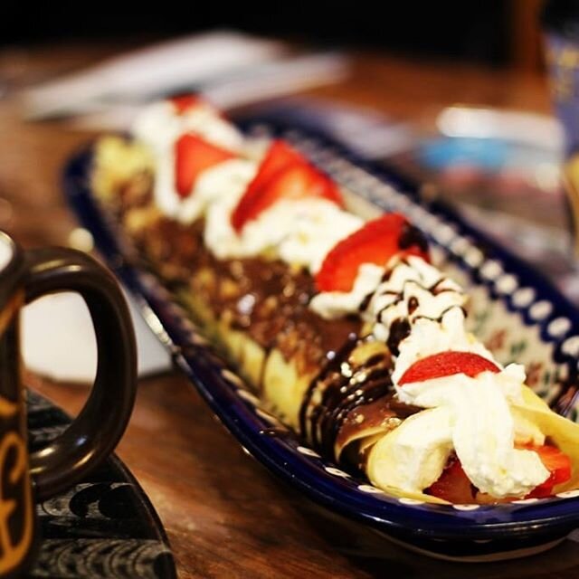 If you don't believe in heaven, you will after one bite! Summer time and our seasonal opening is just around the corner! Don't forget to stop in for sinfully delicious crepes when you visit #SewardAlaska 😍