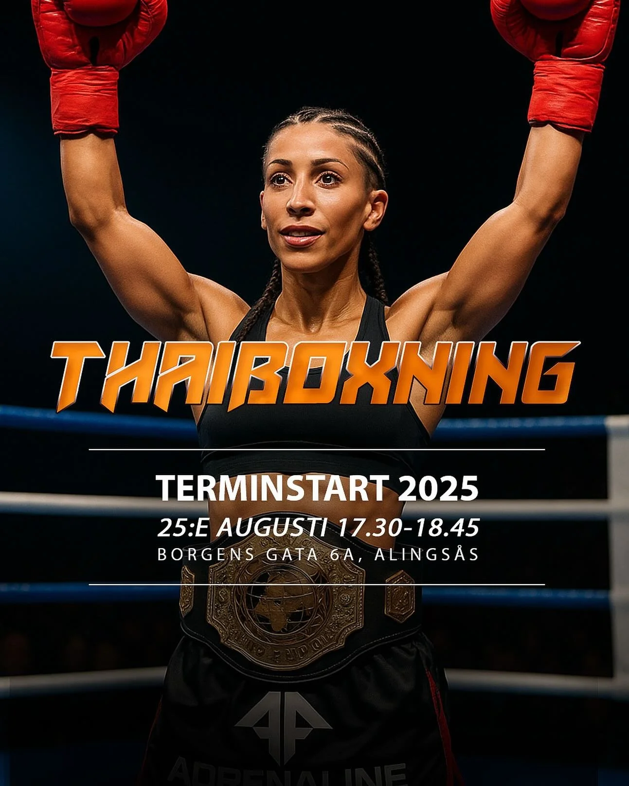 Har du varit sugen p&aring; att prova p&aring; Thaiboxning? Nu har du chansen! Den 25 augusti &auml;r det &aring;terigen dags f&ouml;r en ny terminstart p&aring; Adrenaline Fighters i Alings&aring;s. F&ouml;r dig som &auml;r nyb&ouml;rjare kommer vi 