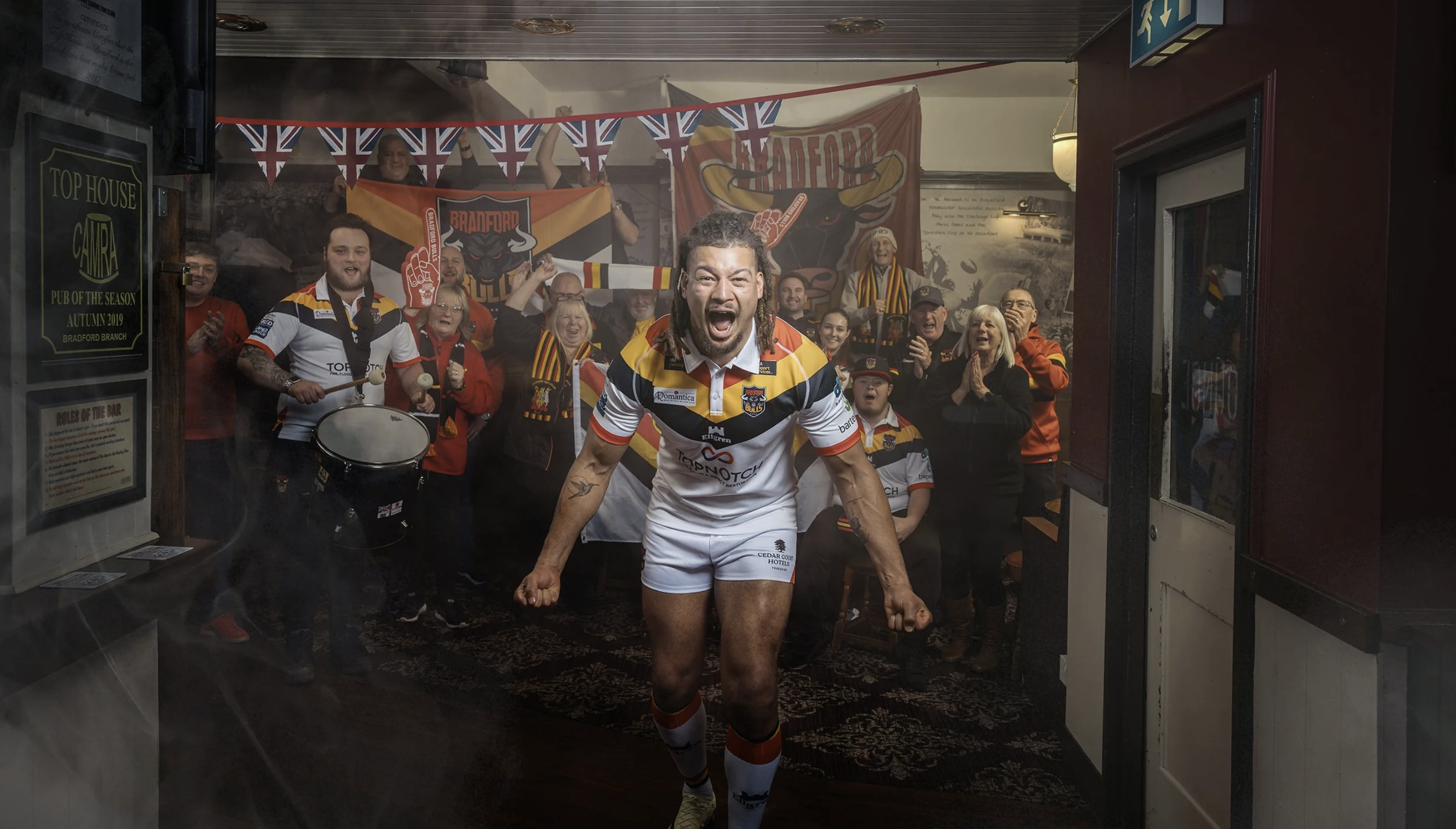 PR photography for Bradford Bulls 