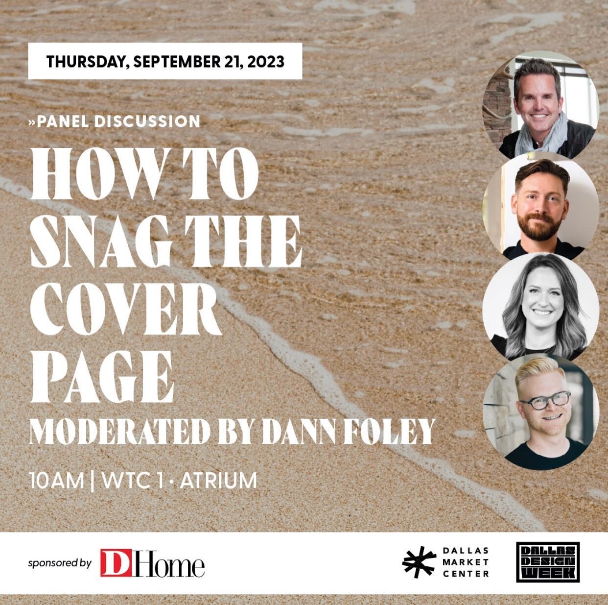 Hey Dallas peeps! Will you be @dallasmarketdesign ? Be sure to catch @yatesdesygn and @d_magazine for a lesson in &quot;How to Snag the Cover!&quot;