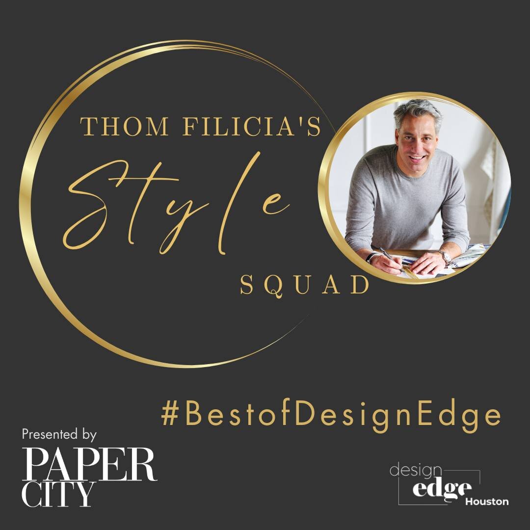 Houston - we're coming for you! *Super* excited to visit @Designedge and see what these wonderful designers find as part of &quot; @thomfilicia 's Style Squad!&quot; (thanks @PaperCity Houston for adding the juice!) 

Here's to

@lucindaloyainteriors