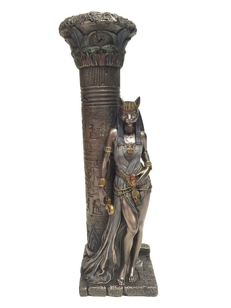 Bastet Egyptian Goddess Candleholder