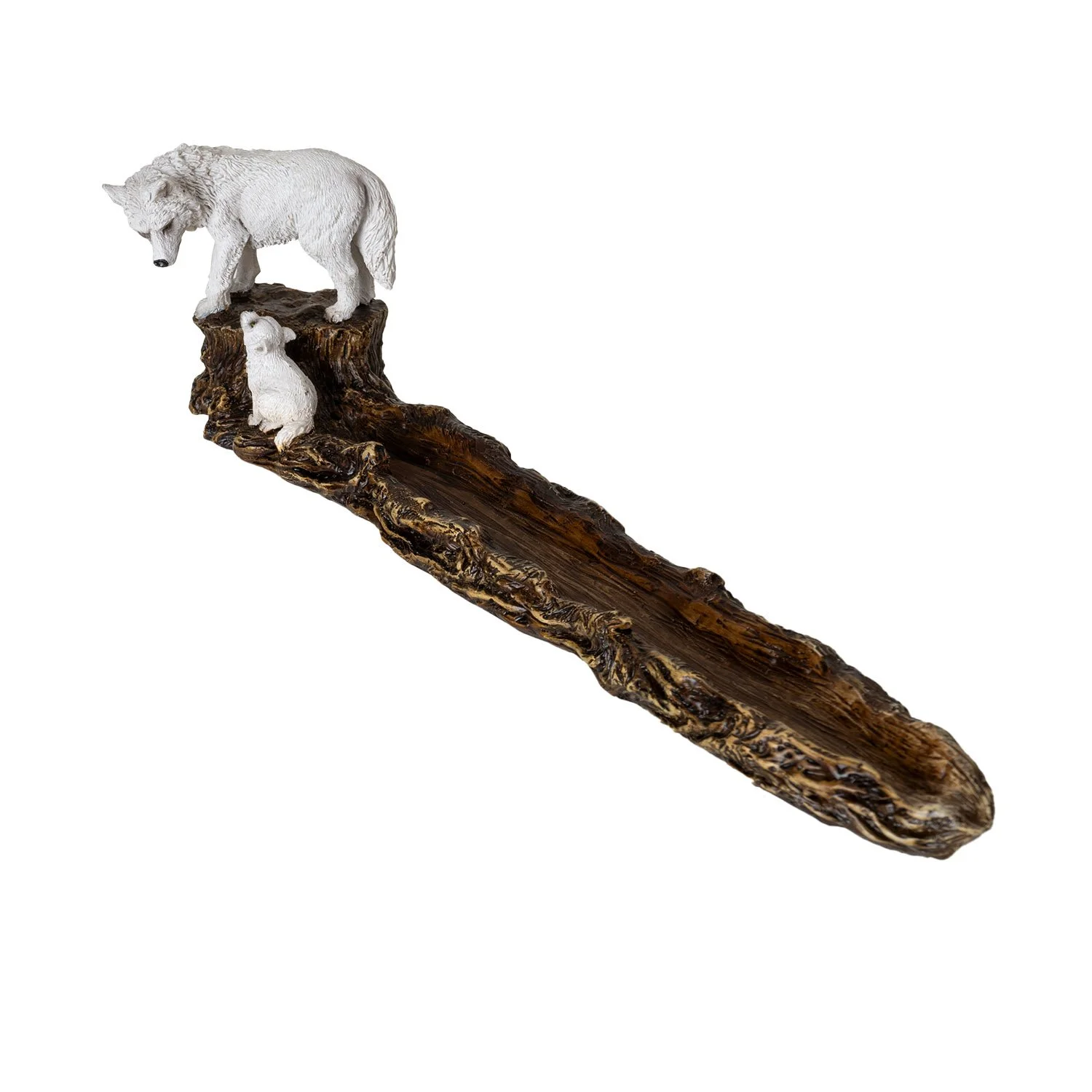 wolf incense burner