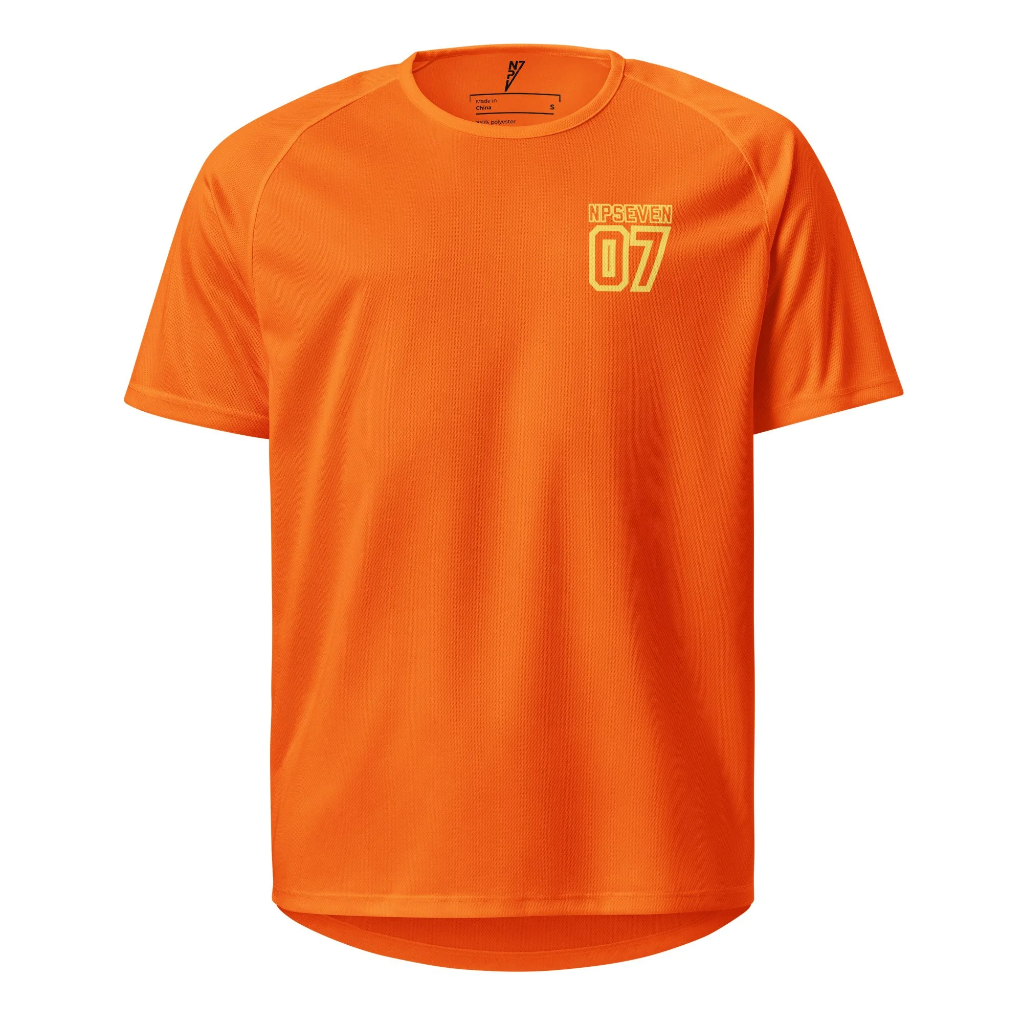 NP7 TEAM Shirt YELLOW - Quickdry: Water and Sports T-Shirt