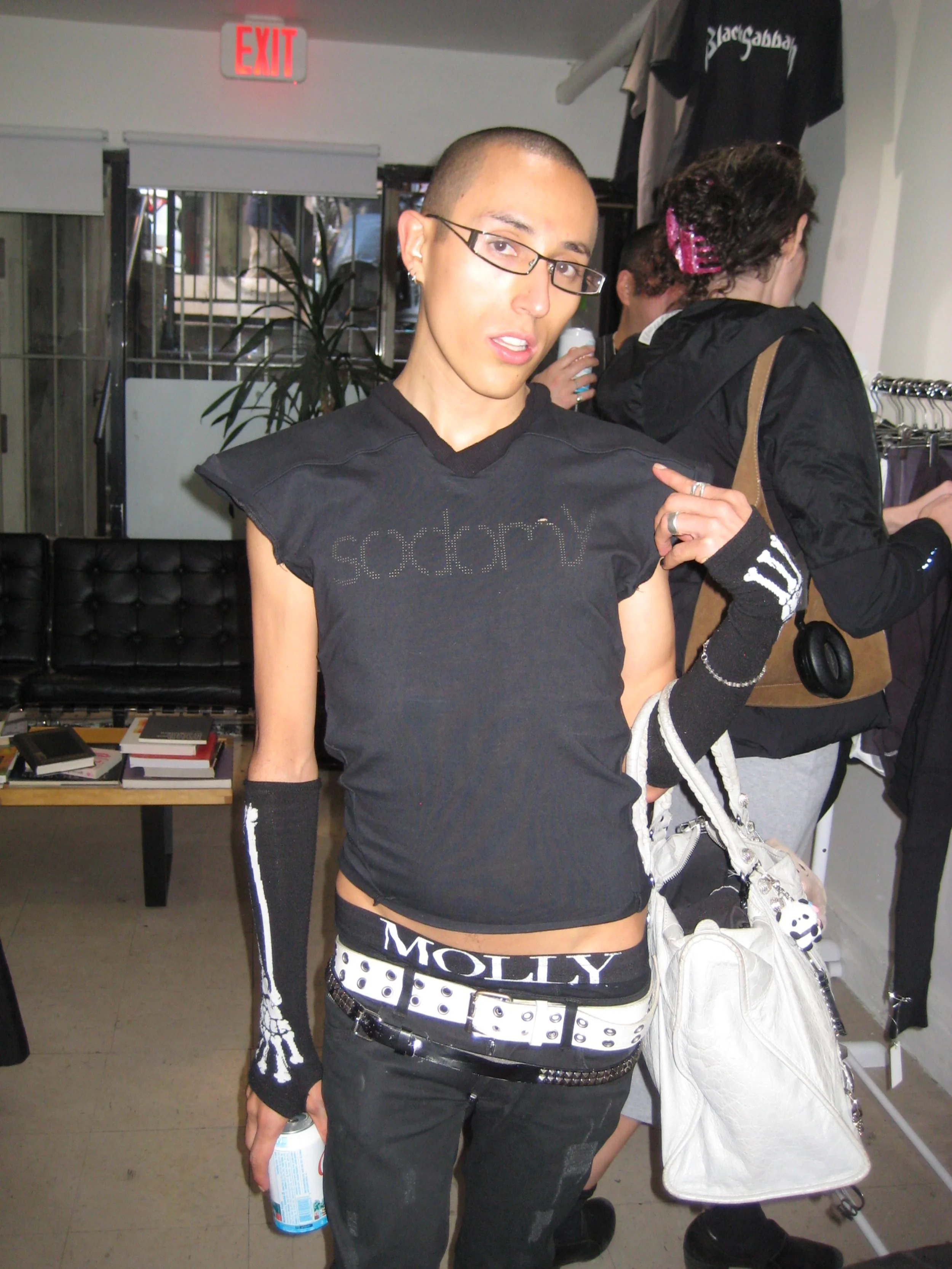 Loose Fit Laser Cut 'sodomy' Football Tee