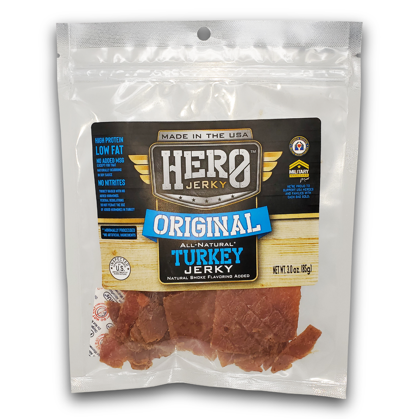3 oz. Hero Teriyaki Turkey Jerky — Caribe Jerky Shop