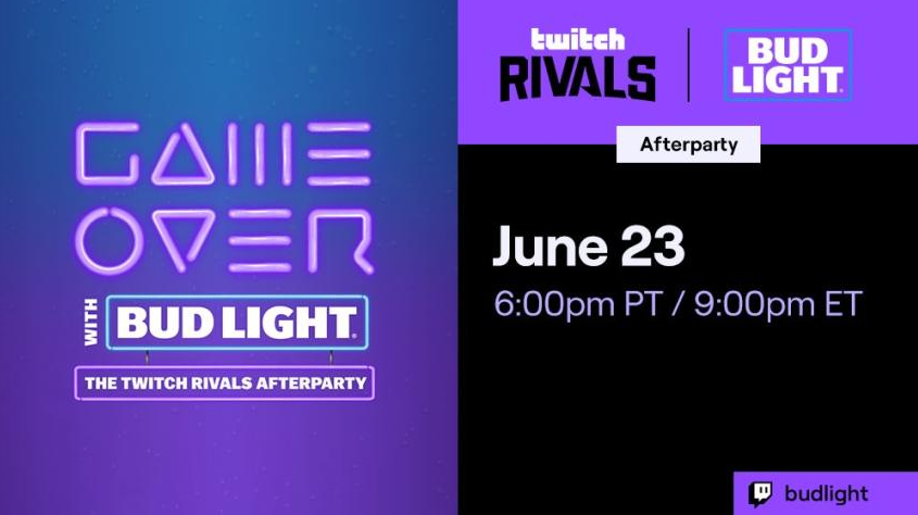 Game Over with Budlight: The Twitch Rivals Afterparty