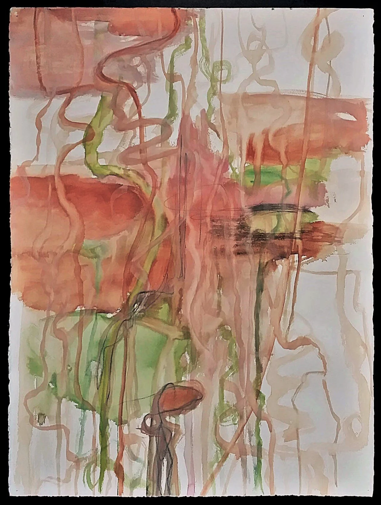 LPegnato_StudyforLotusGarden_mixed on paper_2016.jpg