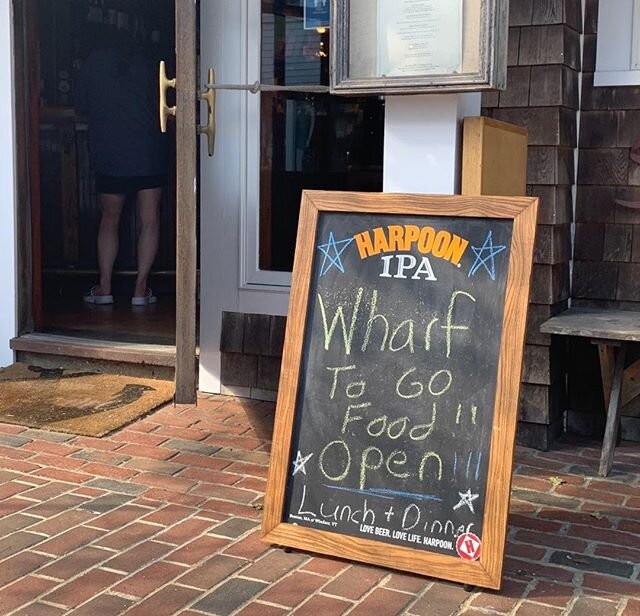 Have you checked out @wharfpub_edgartown offerings for lunch and dinner?  Open for curbside pick up!