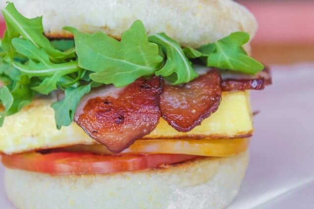 Have you had the KGS Egg Sandwich? Free-range eggs, cheddar cheese, heirloom tomato, and baby arugula on an English muffin. Add your choice of meat for $2 and/or avocado for $1!  @katamageneralstore