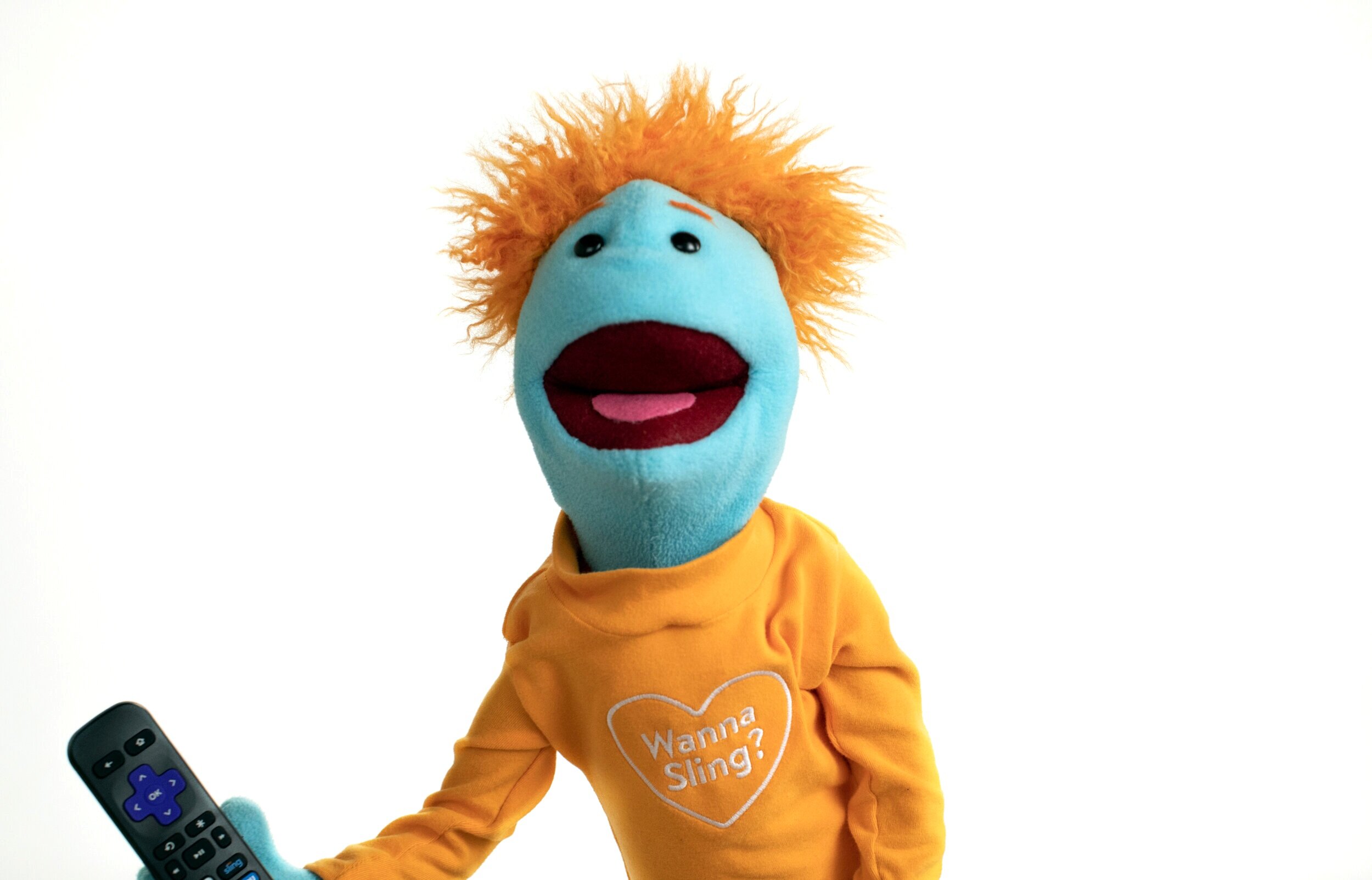 Meet this bright, joyous, and noisy little guy, Slingy! He’s  here to educate on the benefits of Sling TV in a totally innocent way. Don’t worry, we’ll teach him about boundaries.   
