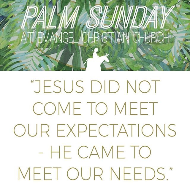In case you missed our Palm Sunday Celebration please click the link in the bio and view our past services, above is a quote said by our Amazing Pastor Paul during the service. Don&rsquo;t forget to check out our virtual services the rest of this wee