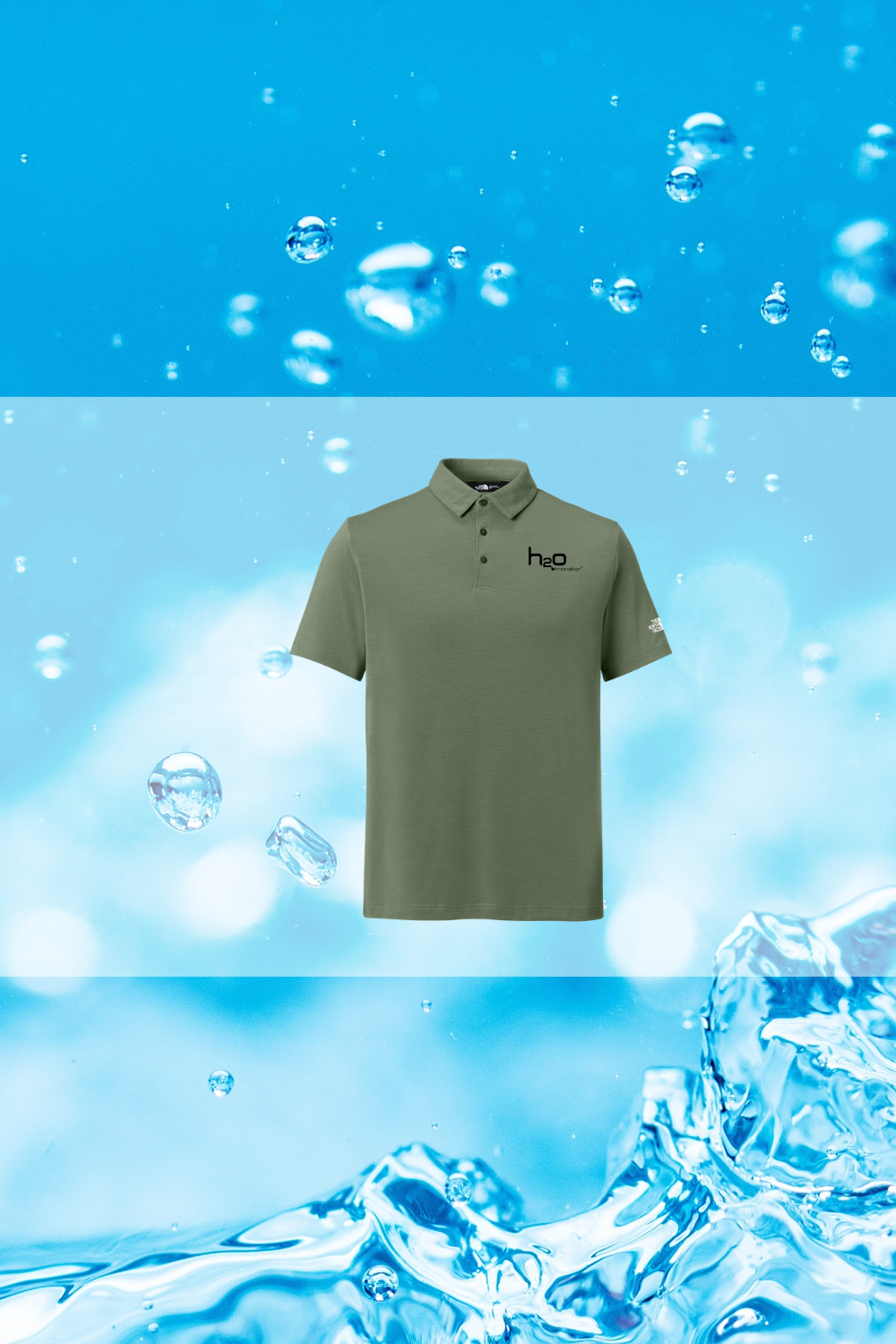 H2O Innovation Embroidered North Face® Canyon Crest Polo- NF0A8GE0
