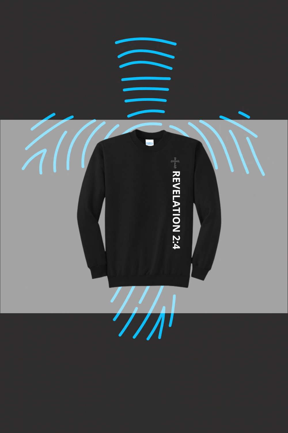 Revelation/cross Crewneck