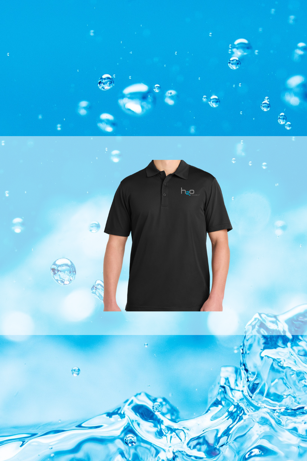 H2O Innovation Embroidered Sport-Tek® PosiCharge® Active Textured Polo-st690
