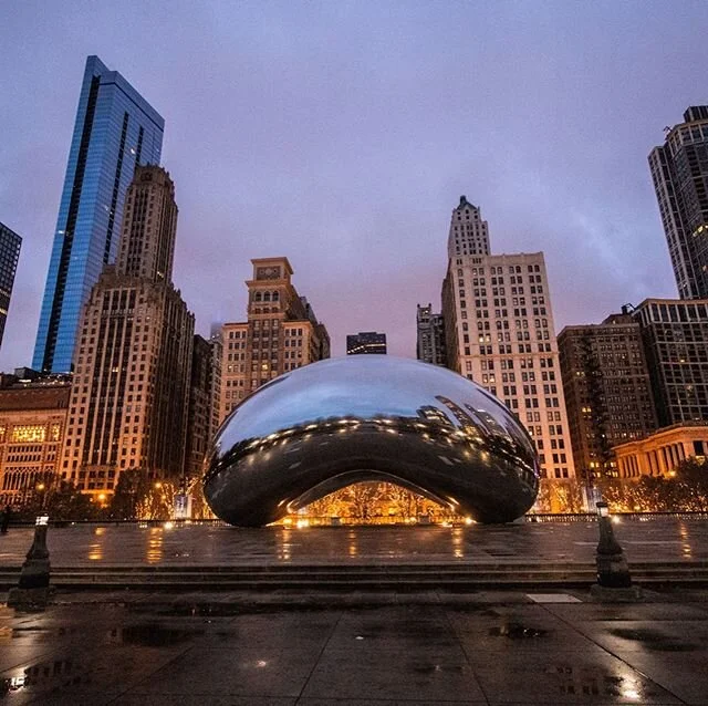 Earlier this fall I happened upon a cloud in the fog #cloudgate #thebean #canonphotography #tbt