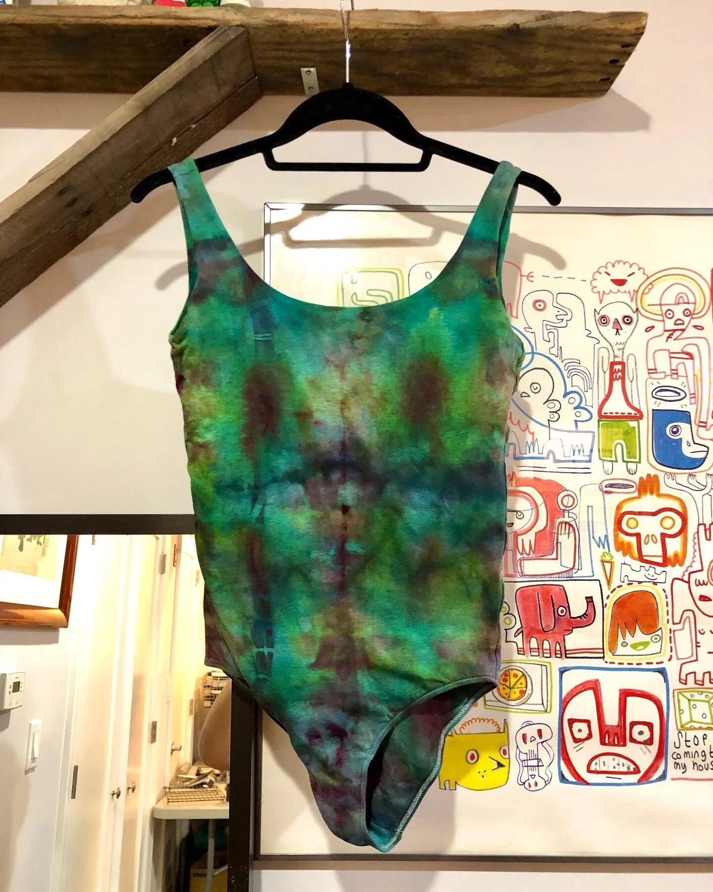 #everlane #bodysuit for sale. #icedyed in pinks and greens. Size S. $70