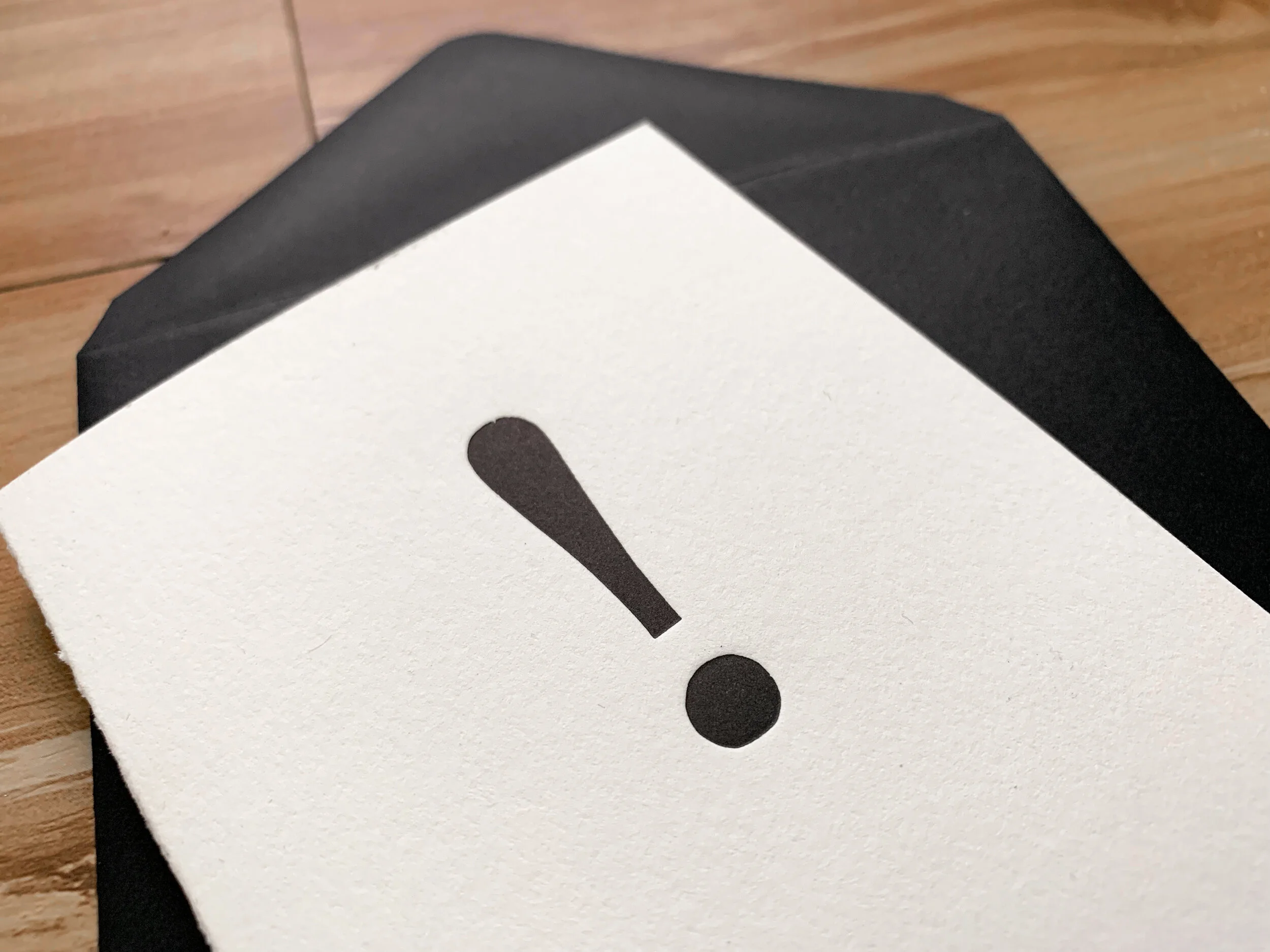 Letterpress: Exclamation points 