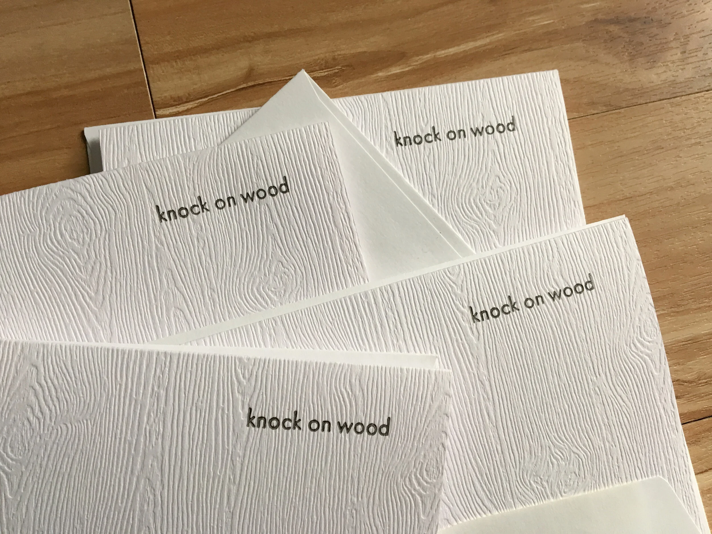 Letterpress: Knock On Wood