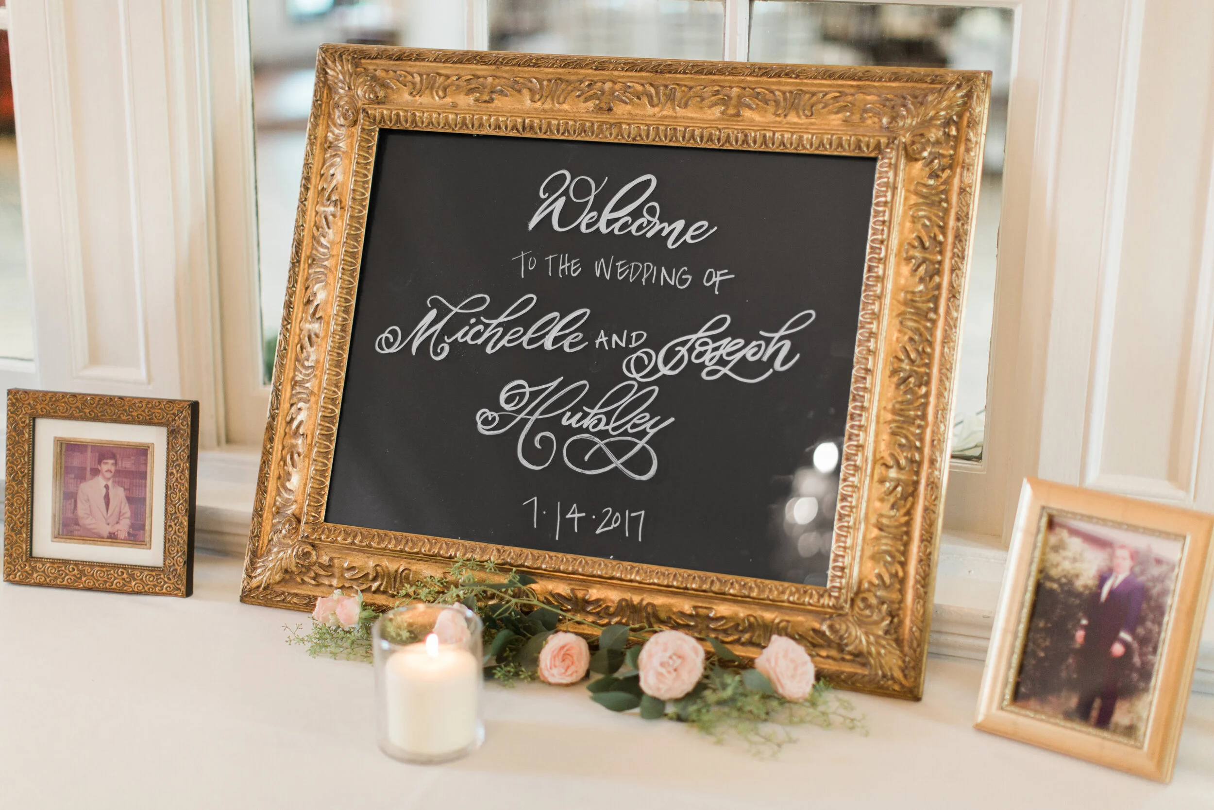 July Chalkboard Wedding Signage